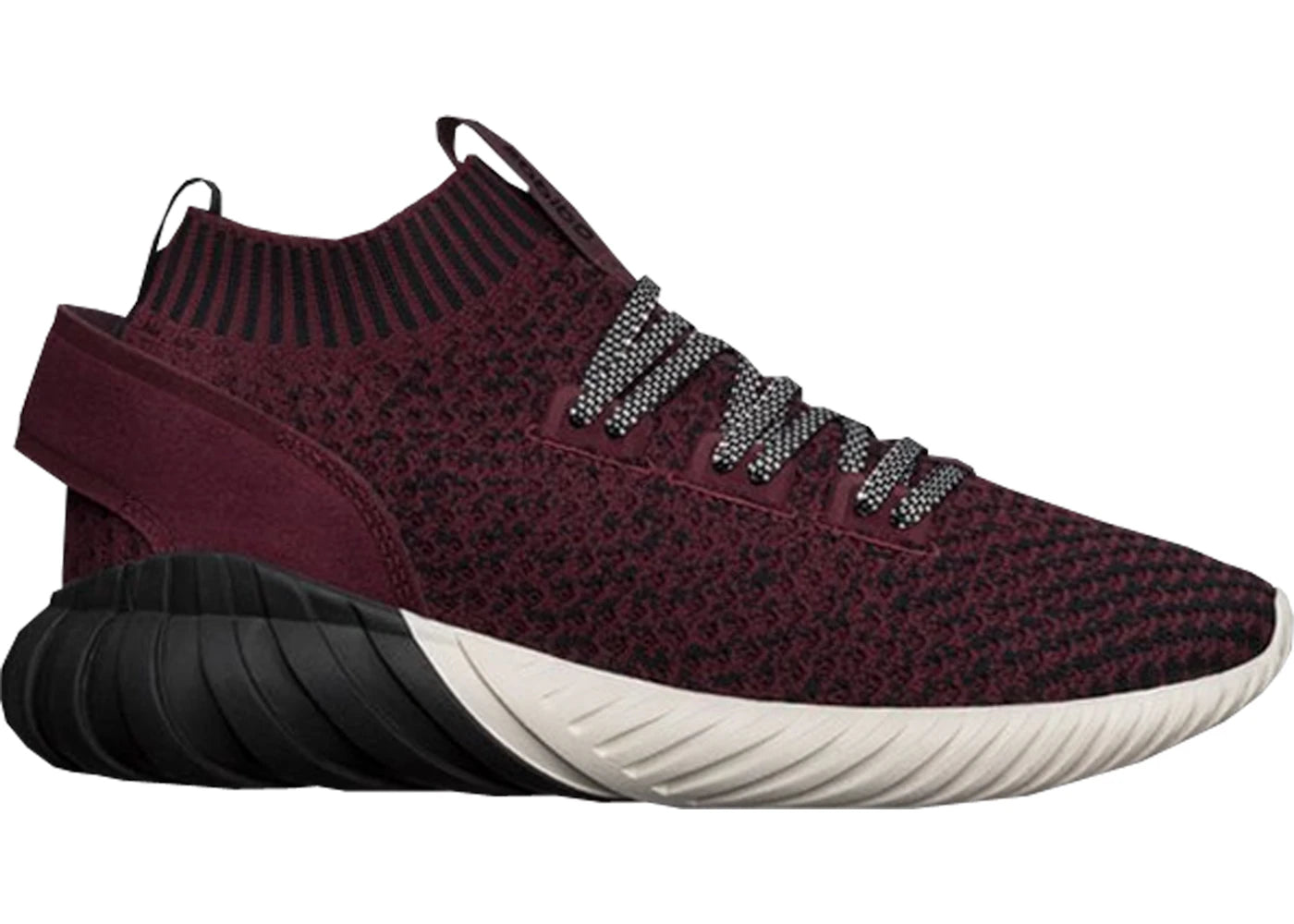 adidas Tubular Doom Sock Maroon Black