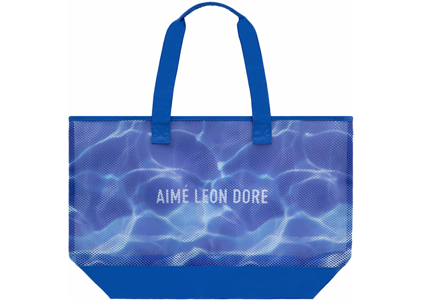 Aime Leon Dore Aqua Print Mesh Tote Bag Blue