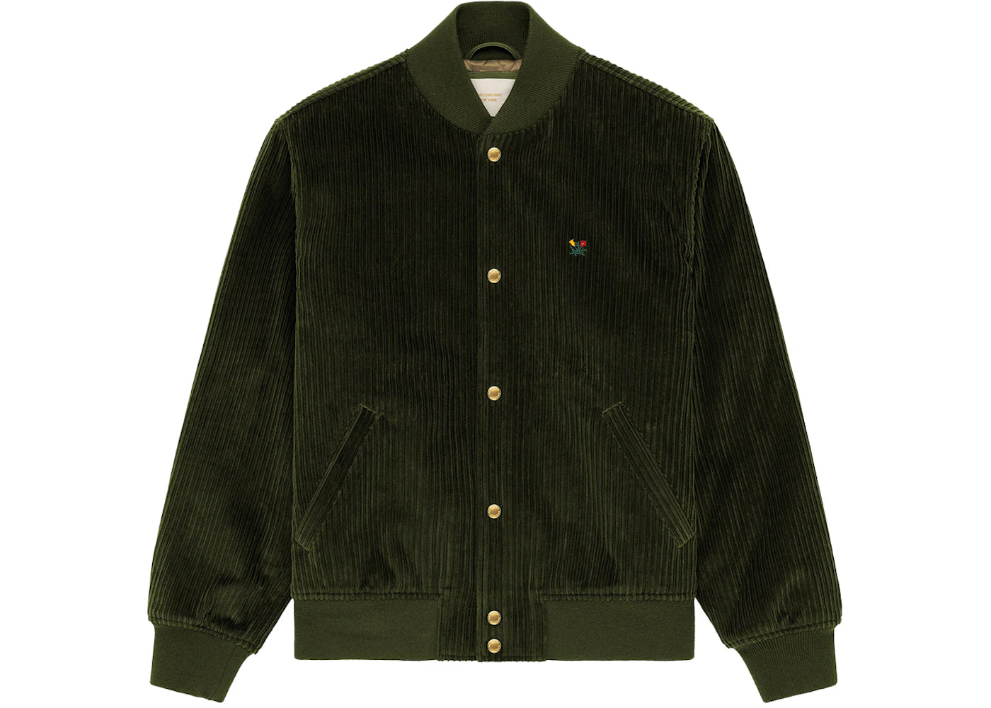 Aime Leon Dore Corduroy Crest Varsity Jacket Green