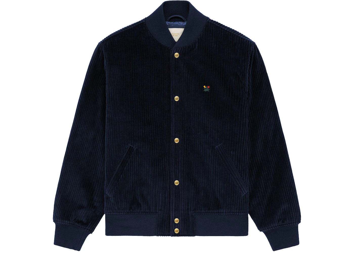 Aime Leon Dore Corduroy Crest Varsity Jacket Navy