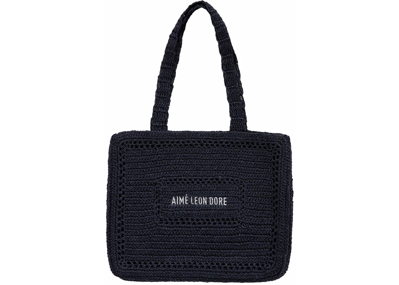 Aime Leon Dore Crochet Tote Bag Navy