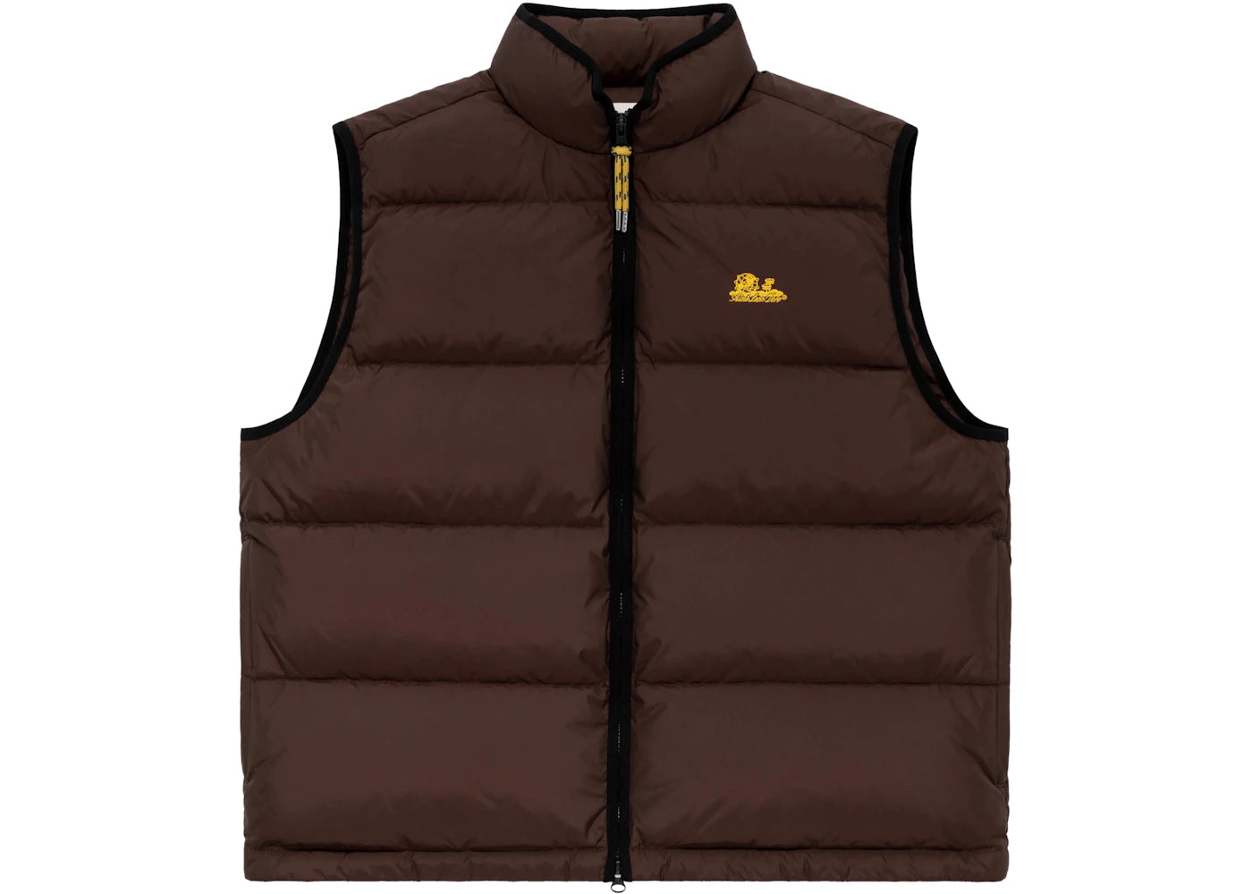 Aime Leon Dore Down Puffer Vest Brown