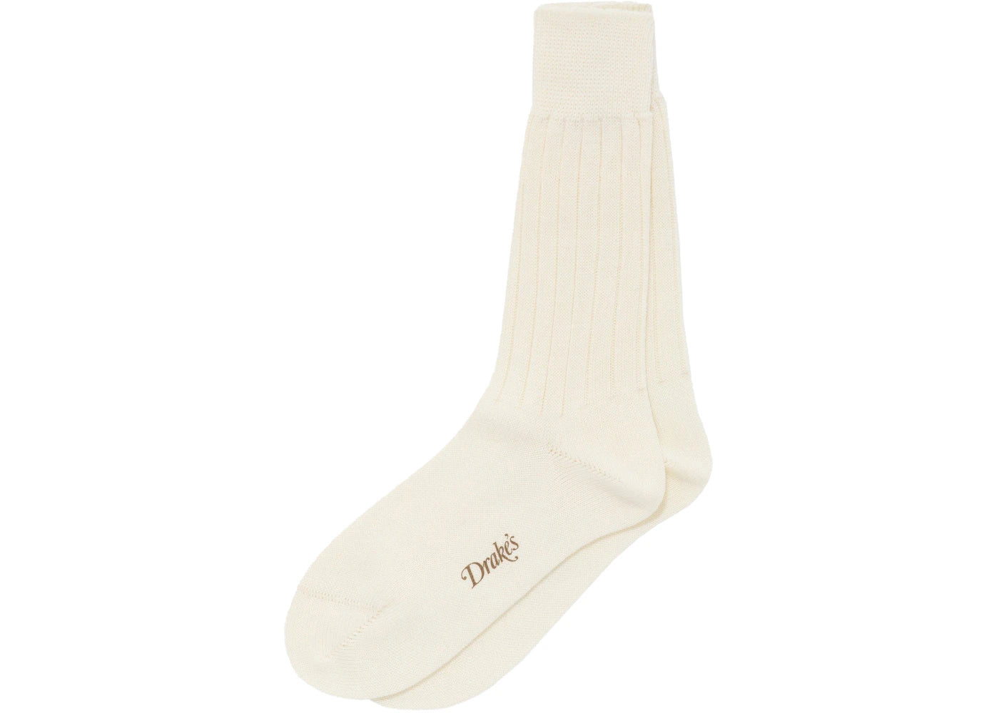 Aime Leon Dore Drake's Ribbed Dress Socks Cream