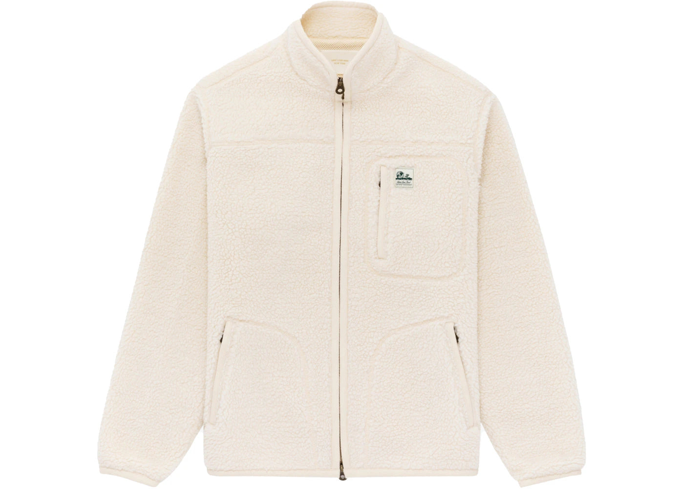 Aime Leon Dore Fleece Zip-Up Jacket White