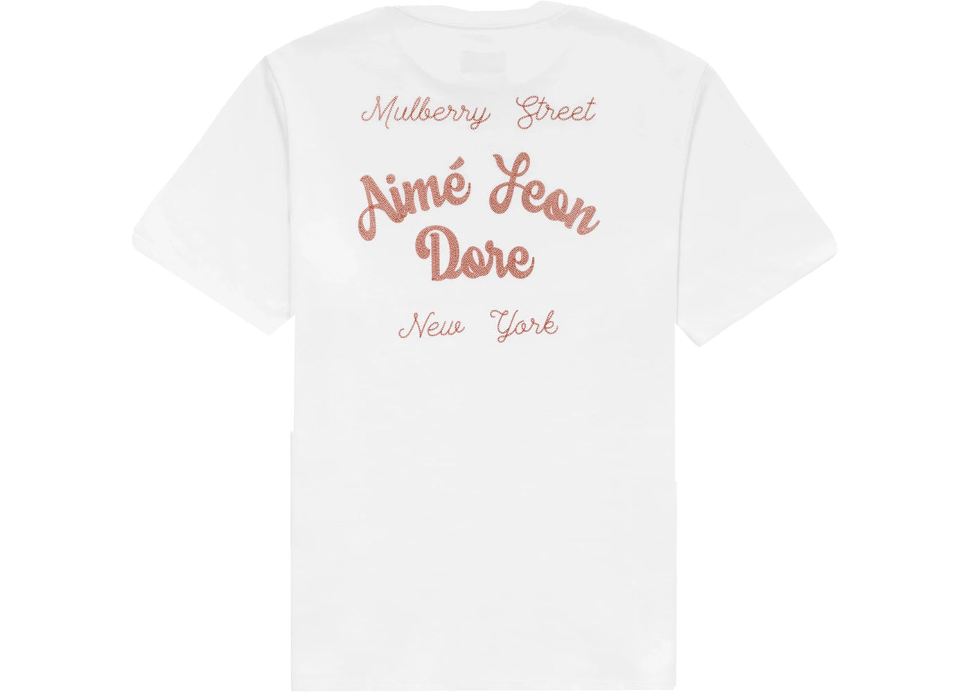 Aime Leon Dore Printed Chain Stitch Tee White