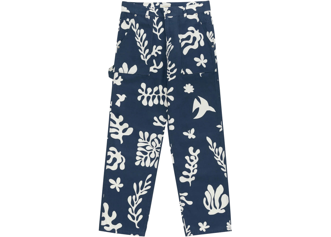 Aime Leon Dore Printed Cutout Workwear Pant Navy