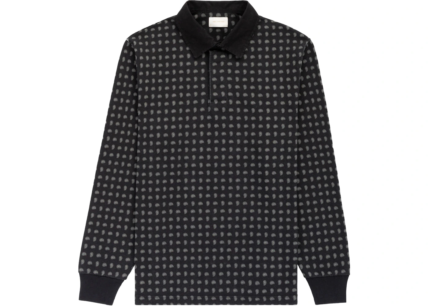 Aime Leon Dore Printed Paisley Rugby Black