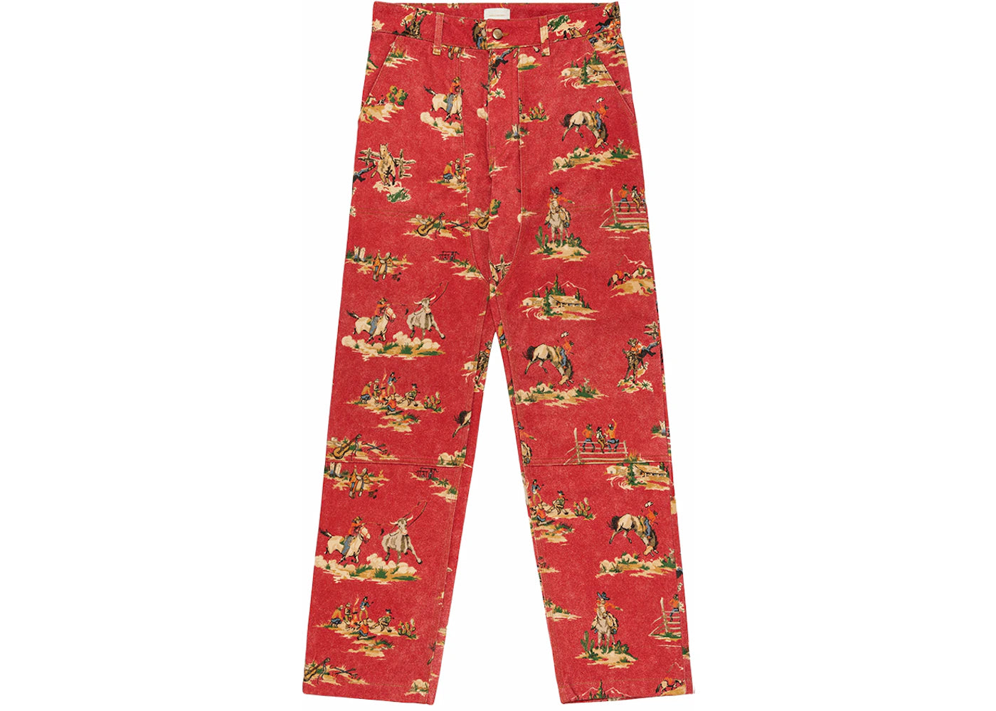 Aime Leon Dore Printed Western Carpenter Pant Red