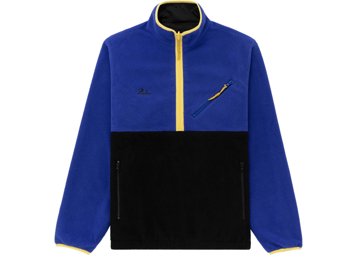 Aime Leon Dore Reversible Fleece Jacket Blue/Yellow