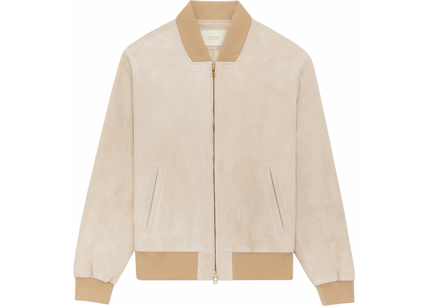 Aime Leon Dore Suede Bomber Jacket Tan