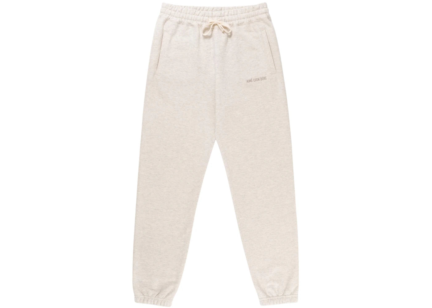 Aime Leon Dore Tonal Logo Sweatpants Oatmeal