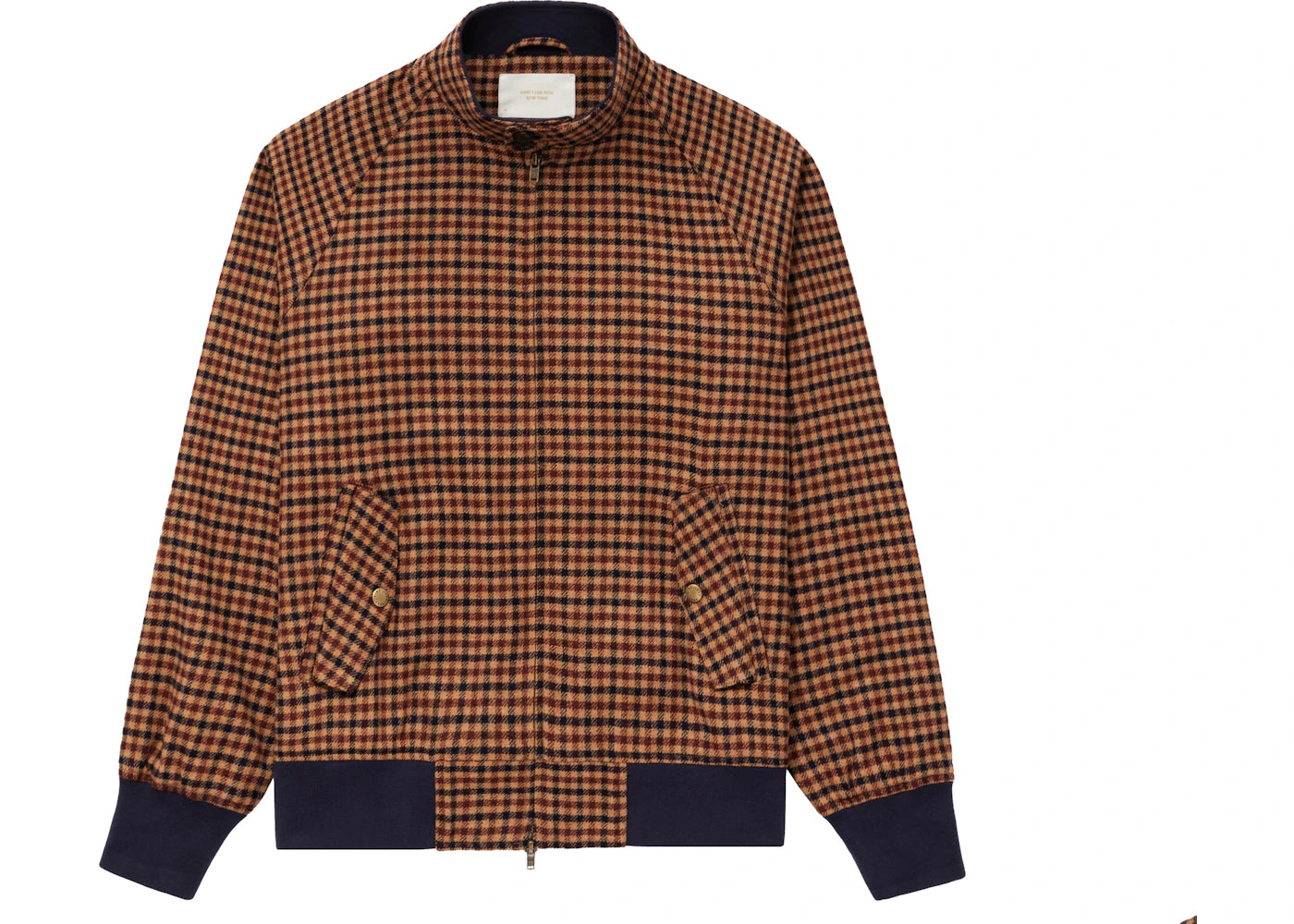 Aime Leon Dore Wool Harrington Jacket Brown Gingham