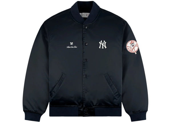 Aime Leon Dore x New York Yankees Satin Varsity Jacket Navy – Side