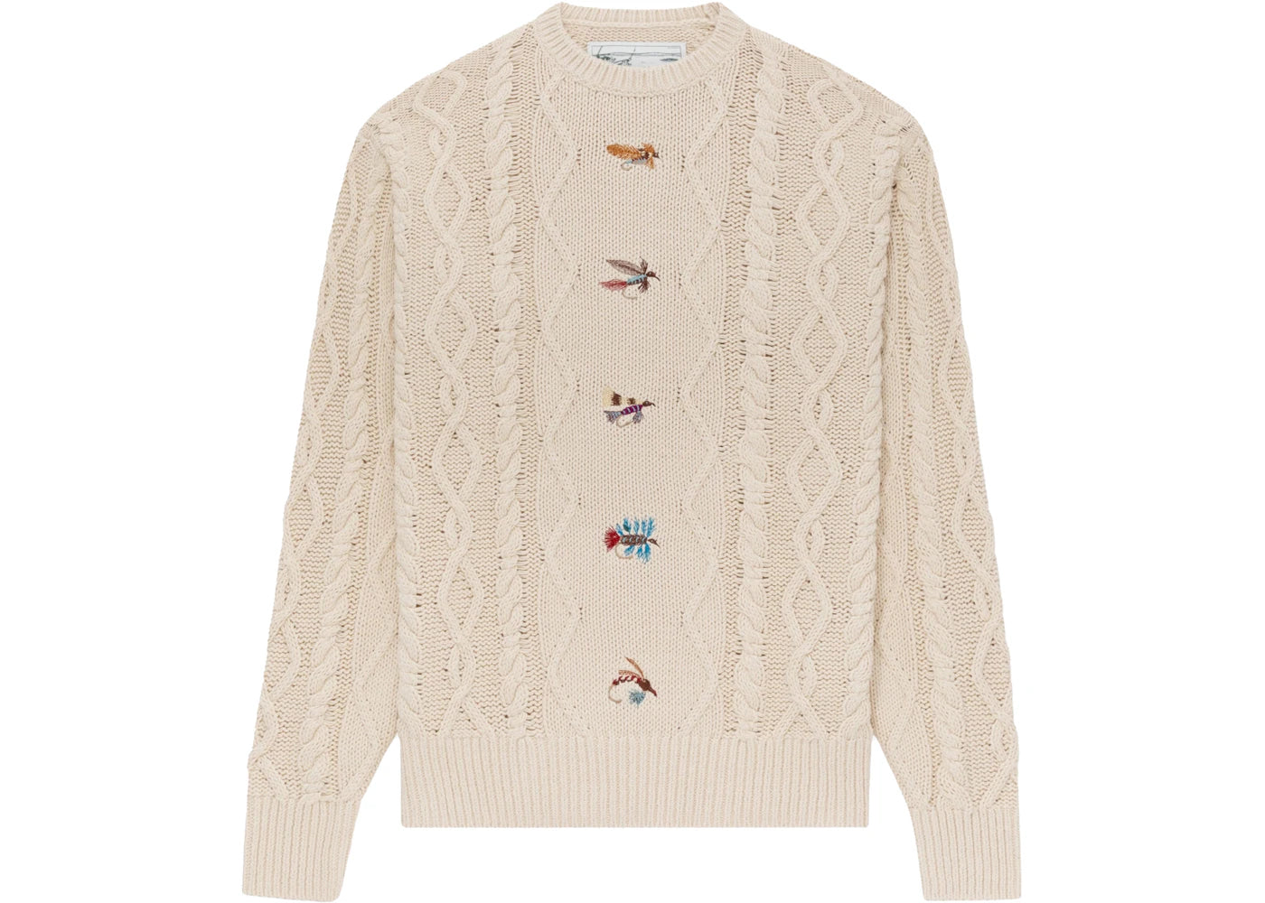Aime Leon Dore x Woolrich Flies Sweater Cream