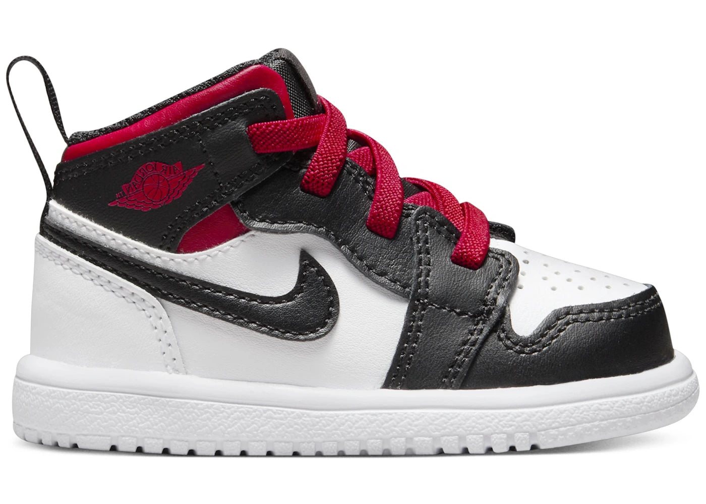 Jordan 1 Mid ALT White Black Gym Red (TD)