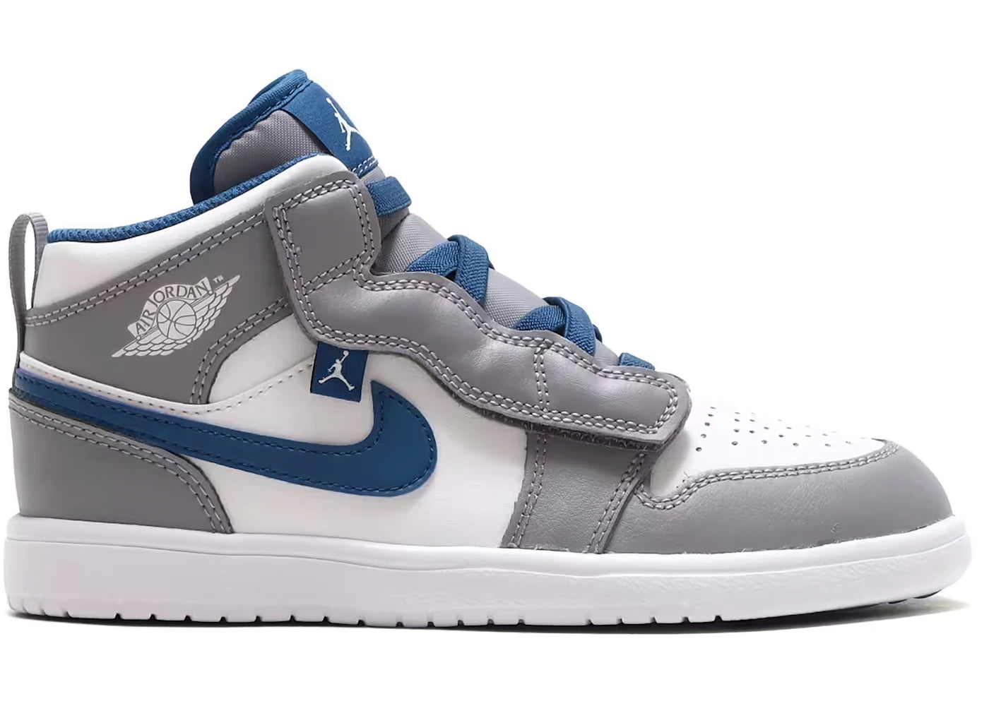 Jordan 1 Mid Alt Cement Grey True Blue (PS)