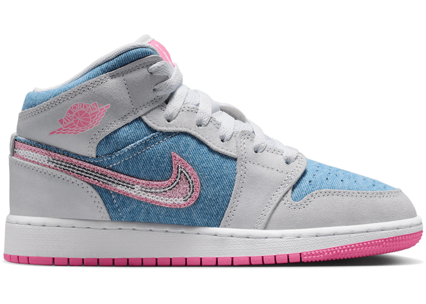 Jordan 1 Mid Denim Sequin (GS)