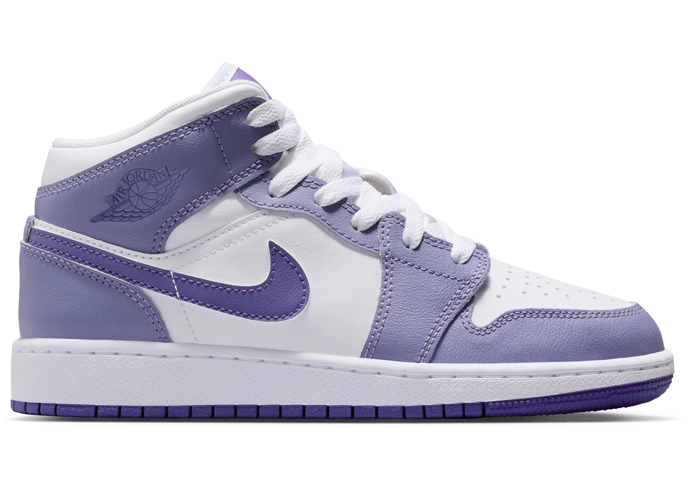 Jordan 1 Mid Dusty Amethyst White Court Purple (GS)