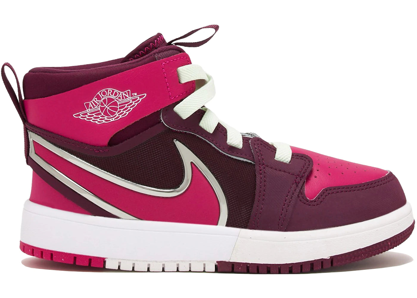 Jordan 1 Mid RM EasyOn Bordeaux White Volt Tint Active Pink (PS)