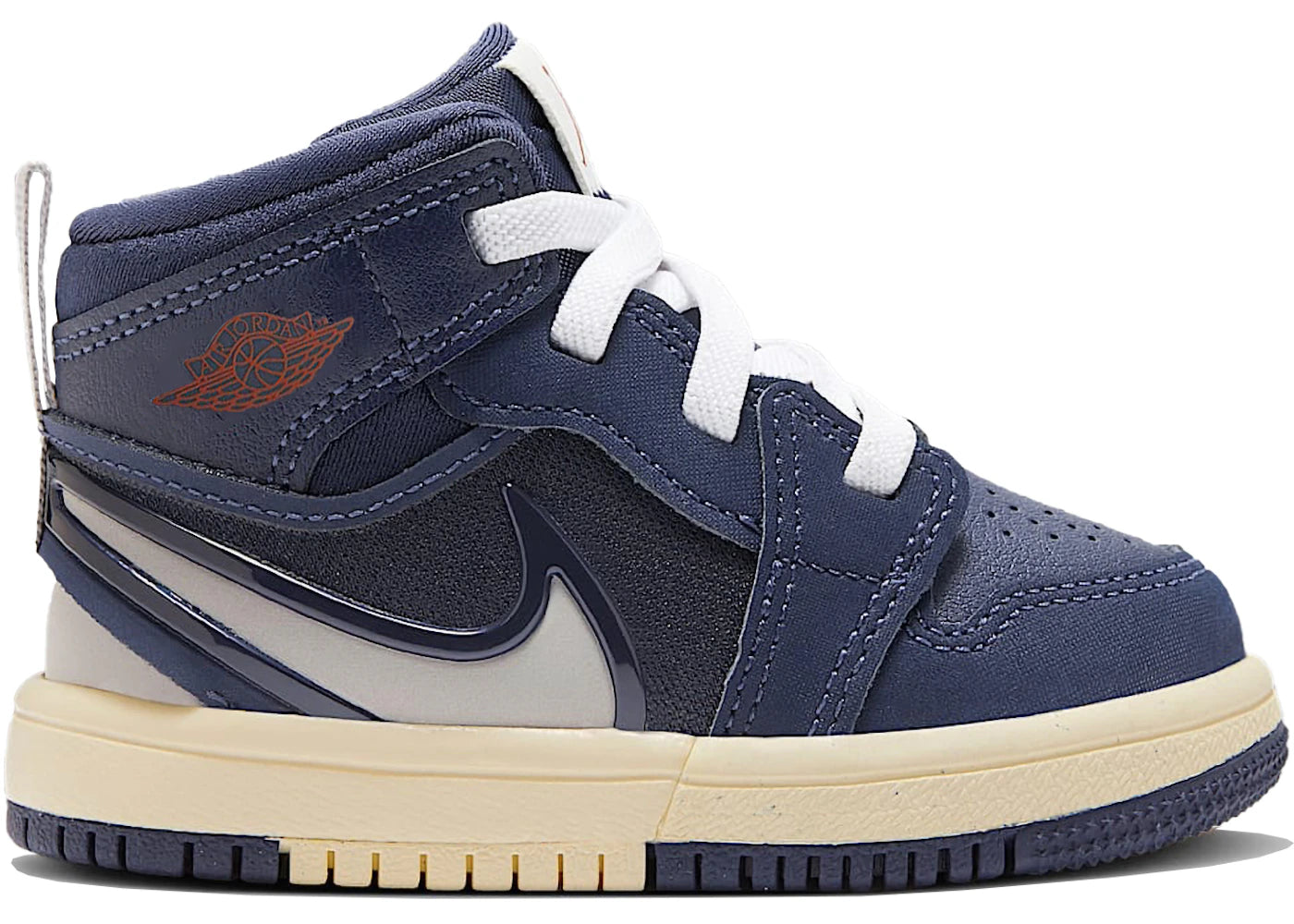 Jordan 1 Mid RM EasyOn Midnight Navy Varsity Red Muslin Atmosphere Grey (TD)