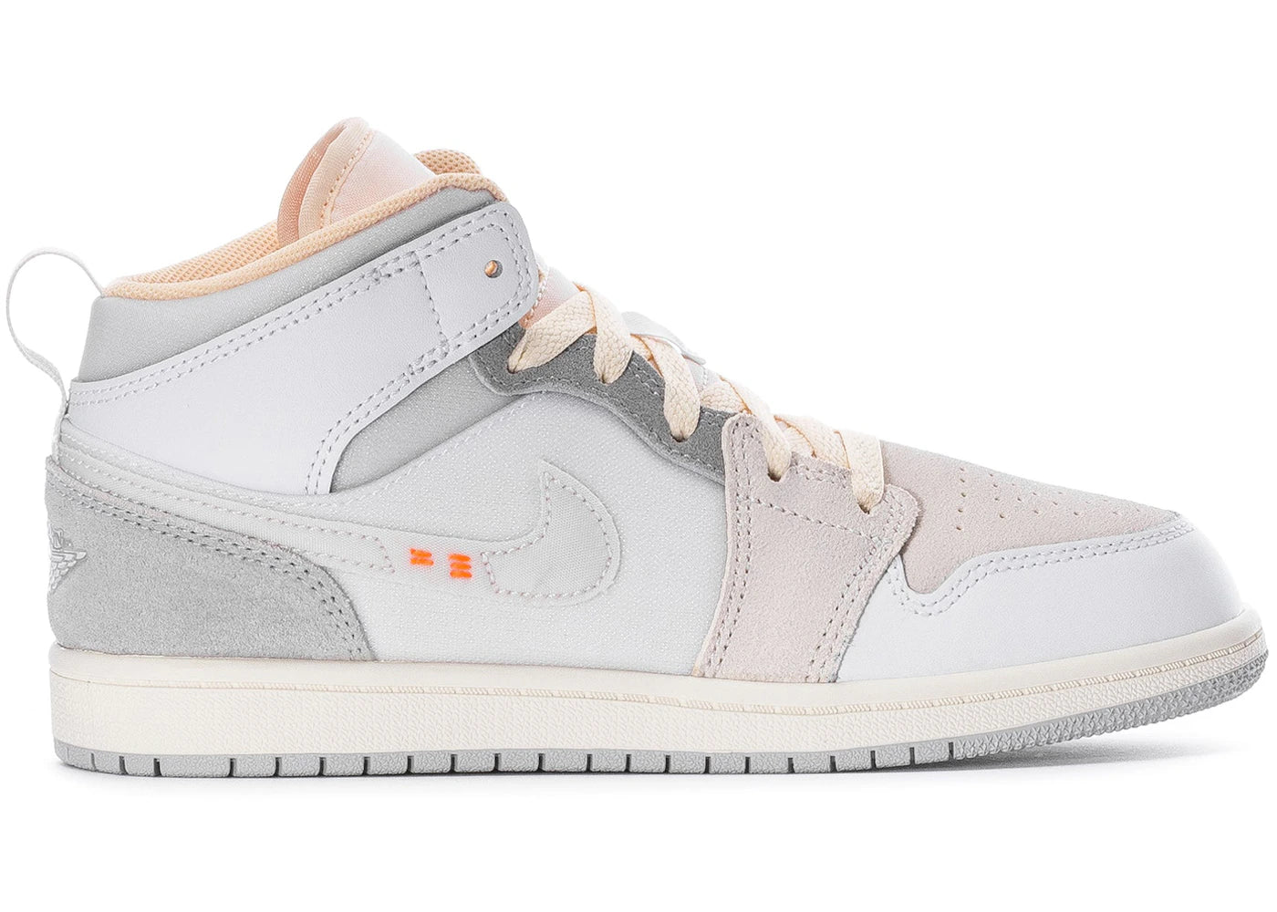 Jordan 1 Mid SE Craft Craft Inside Out White Grey (PS)