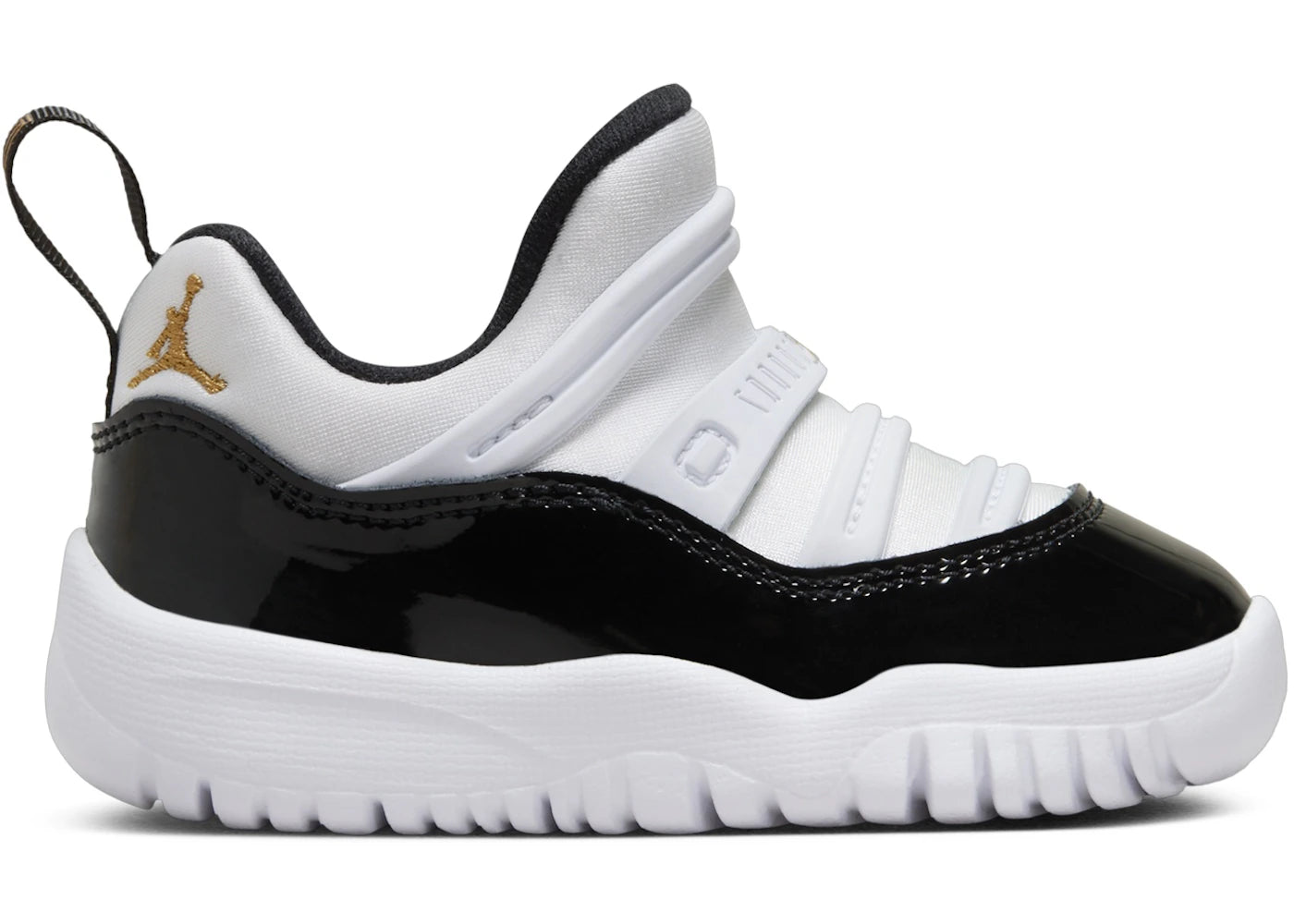 Jordan 11 Retro Little Flex White Black Metallic Gold (TD)