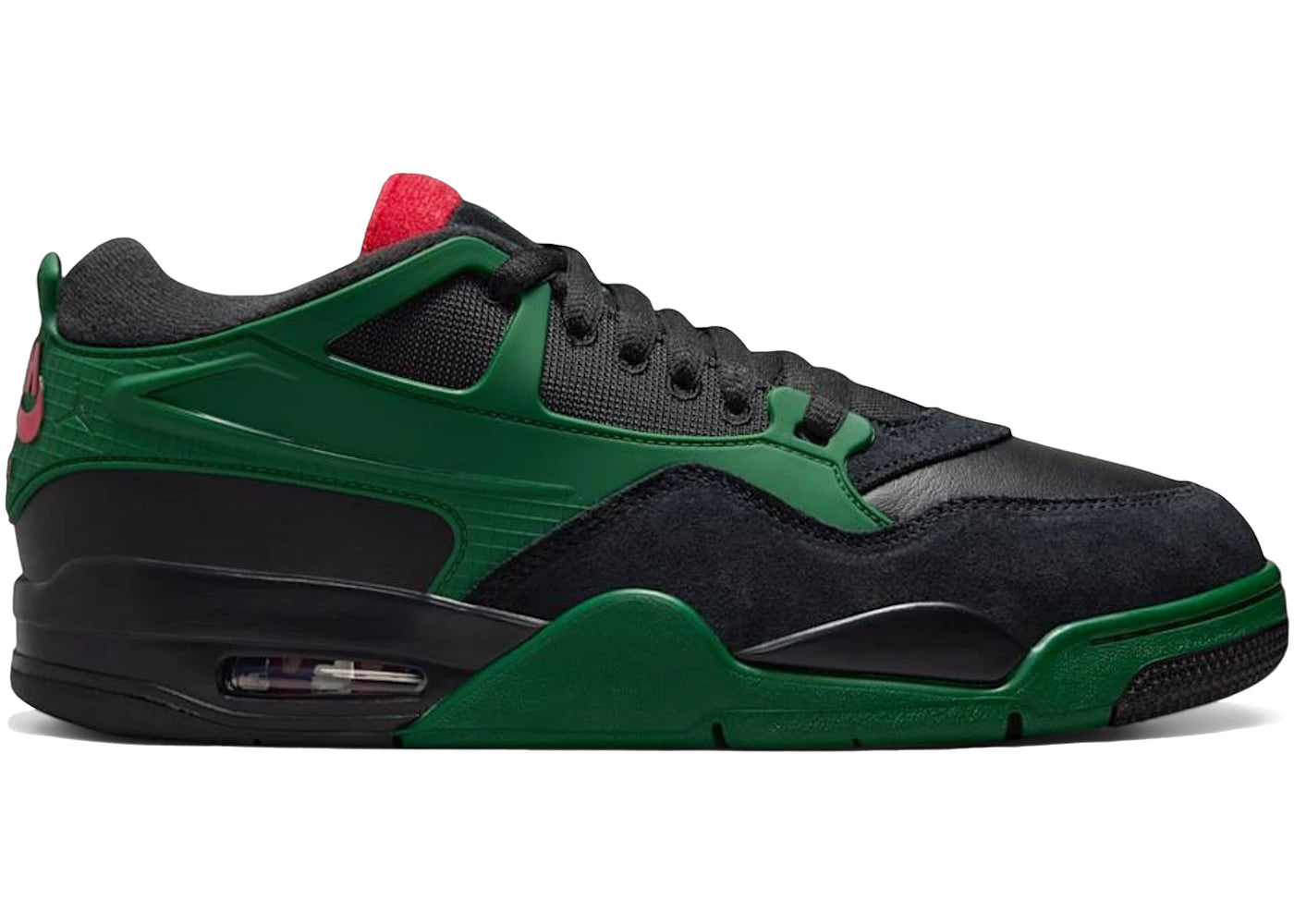 Jordan 4 RM Black Gorge Green University Red