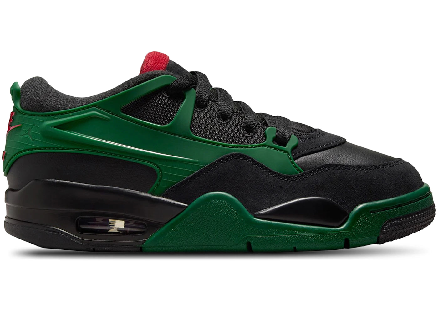 Jordan 4 RM Black Gorge Green Varsity Red (GS)