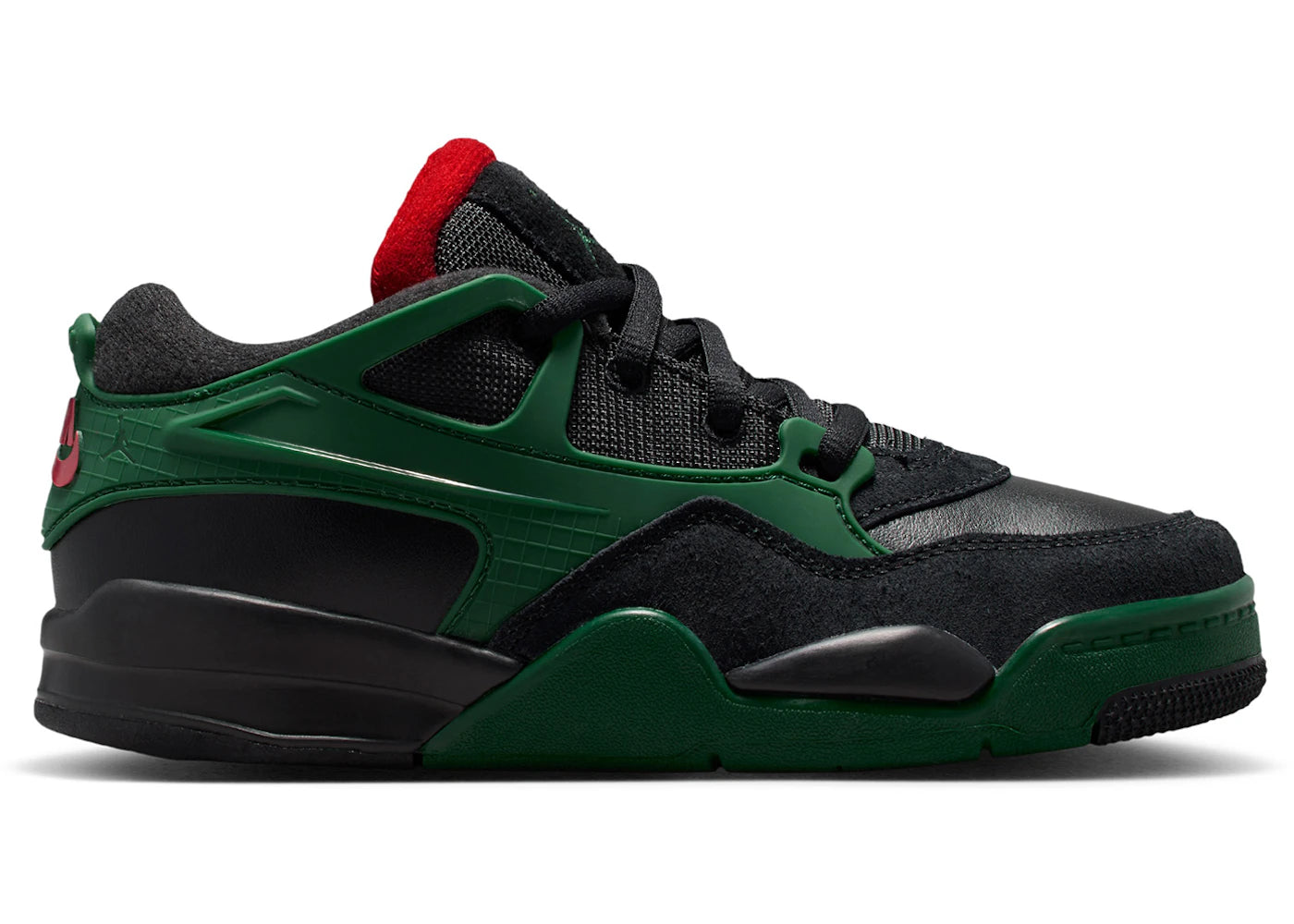 Jordan 4 RM Black Gorge Green Varsity Red (PS)