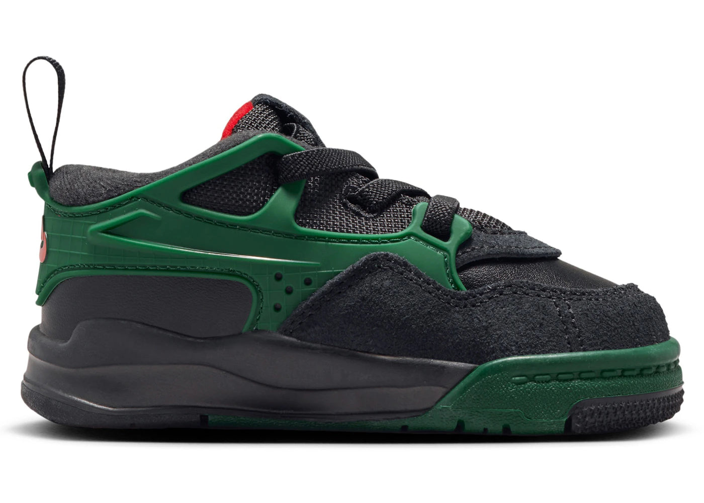 Jordan 4 RM Black Gorge Green Varsity Red (TD)
