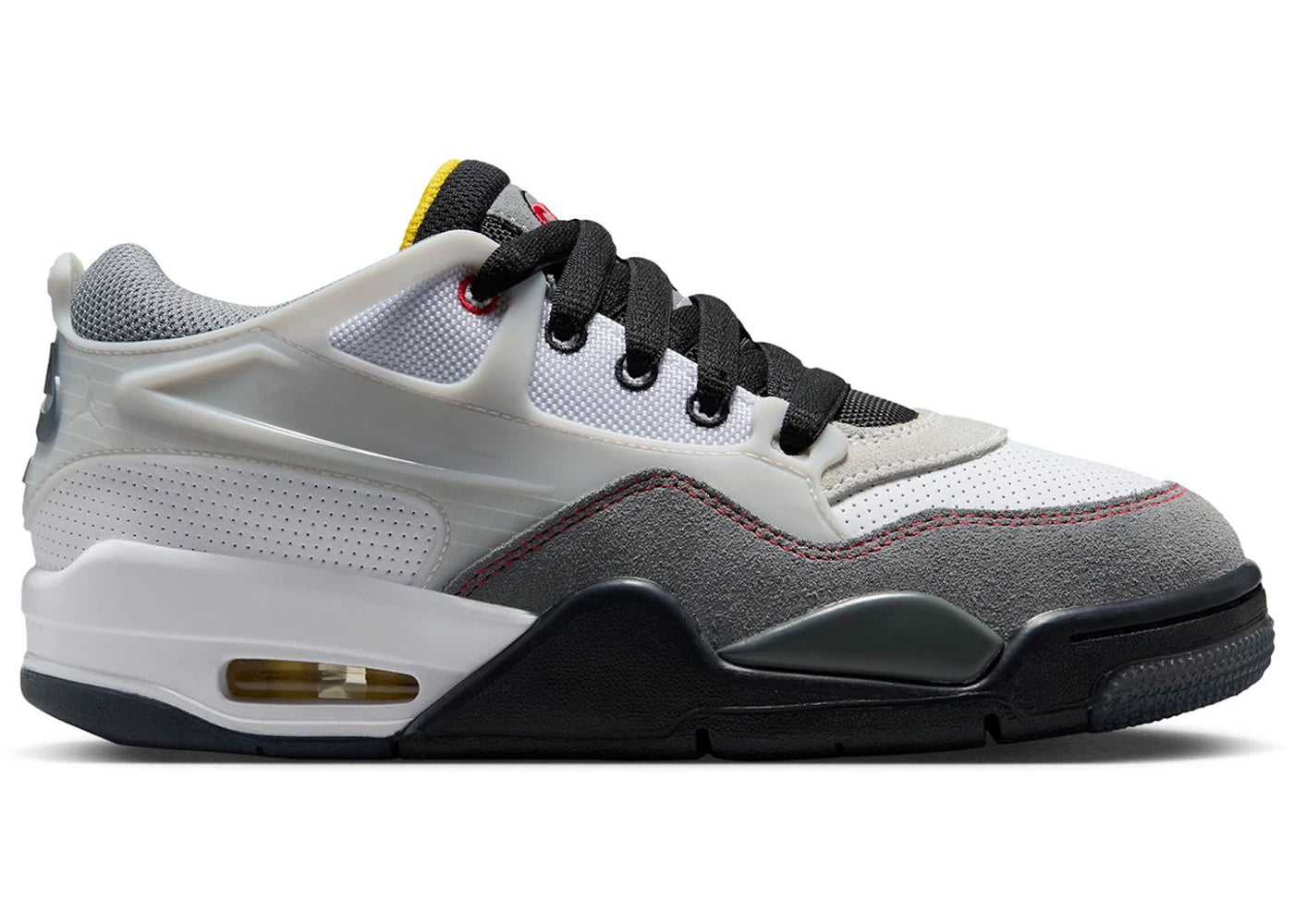 Jordan 4 RM Premium White Black Smoke Grey Fire Red (GS)