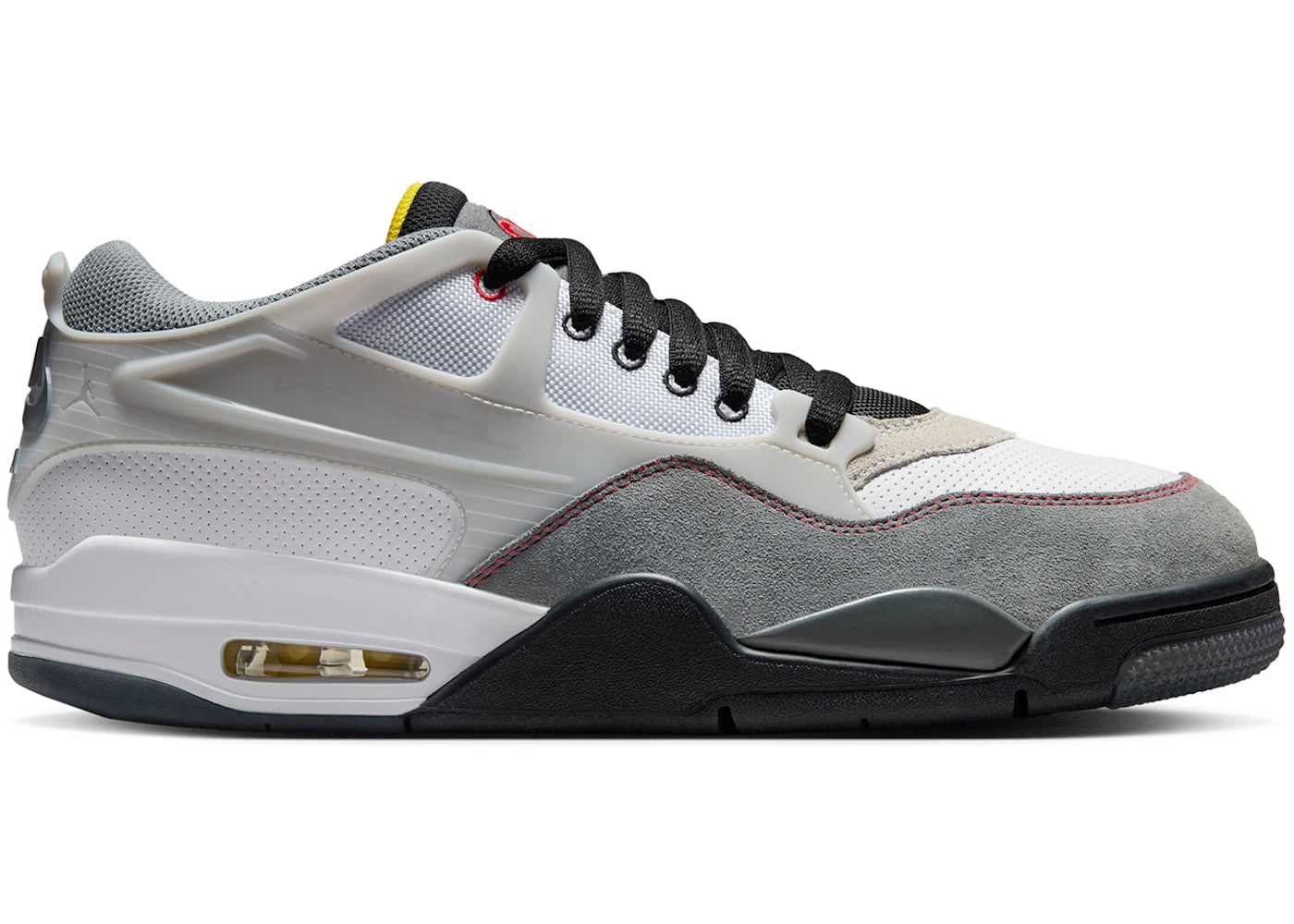 Jordan 4 RM Premium White Black Smoke Grey Fire Red