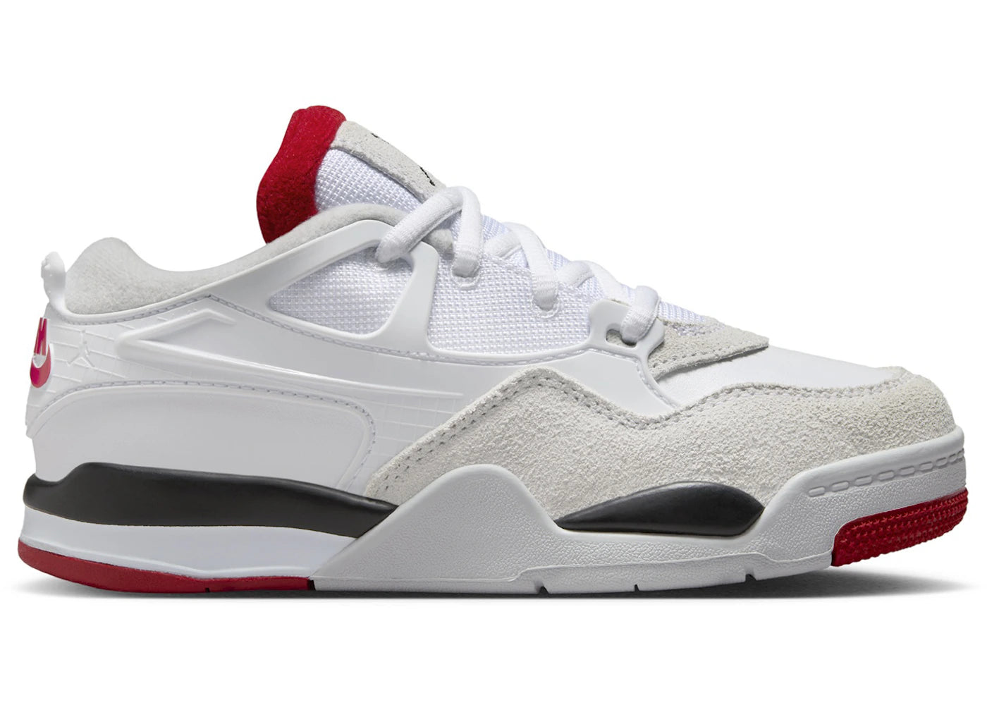 Jordan 4 RM White Black Neutral Grey Varsity Red (PS)