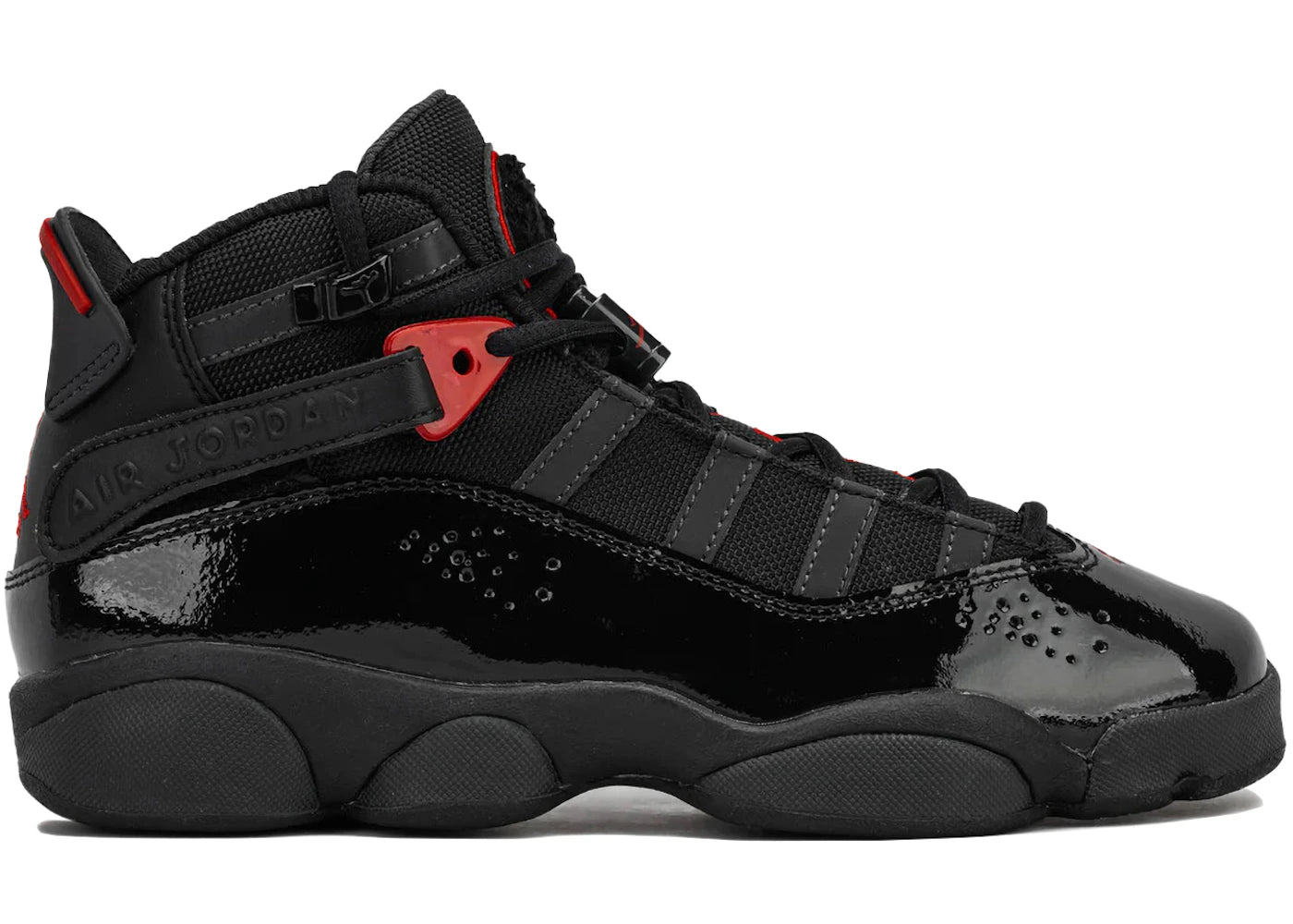 Jordan 6 Rings Black Anthracite Fire Red (GS)