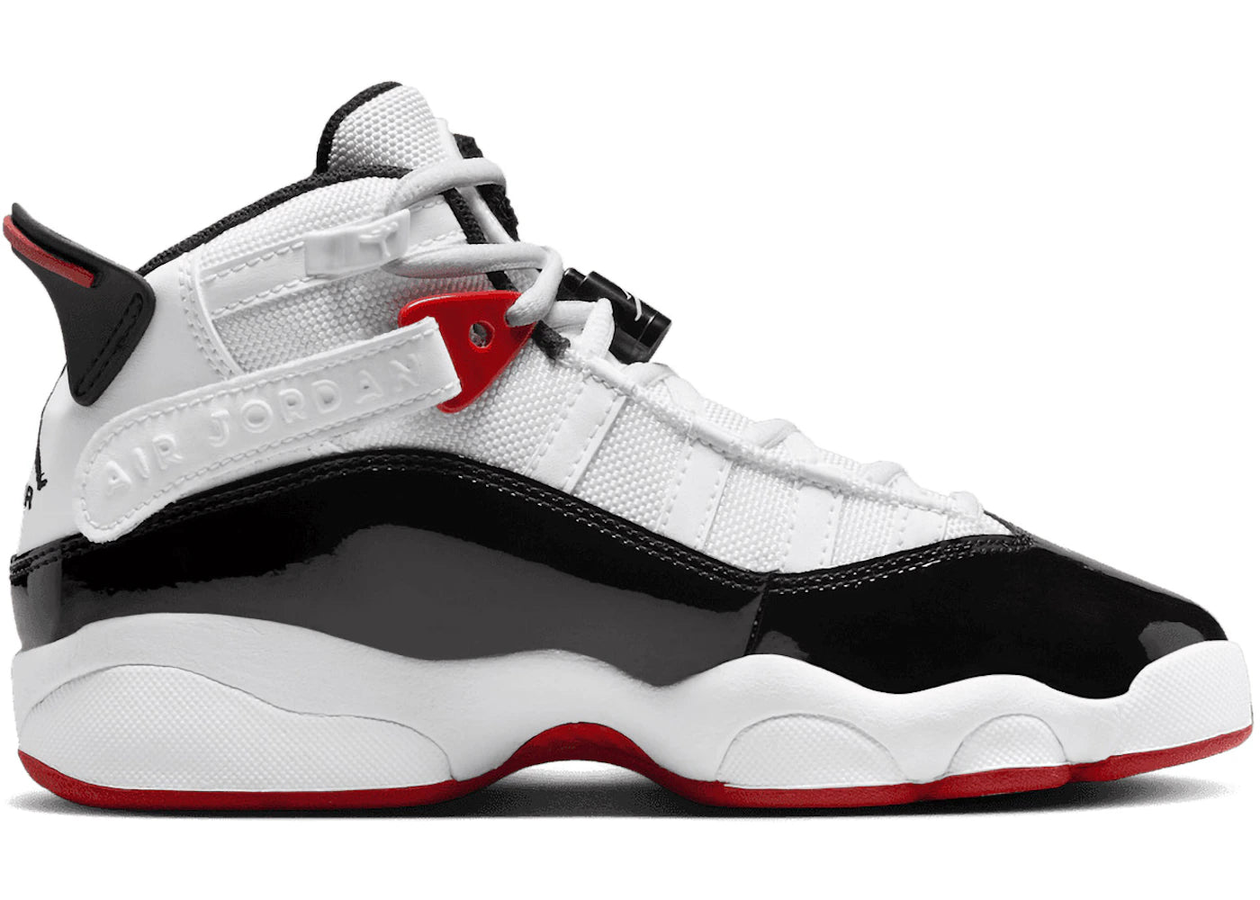 Jordan 6 Rings White Varsity Red Black (GS)