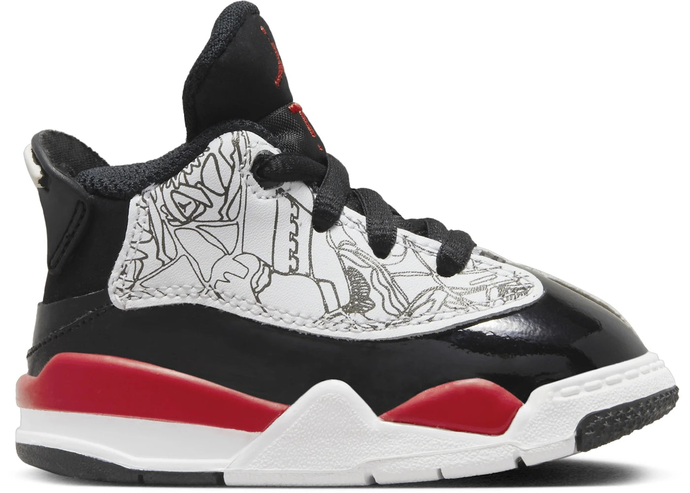 Jordan Dub Zero White Black Fire Red (TD)