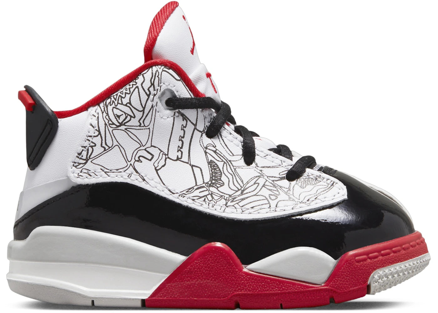 Jordan Dub Zero White Black Neutral Grey True Red (TD)