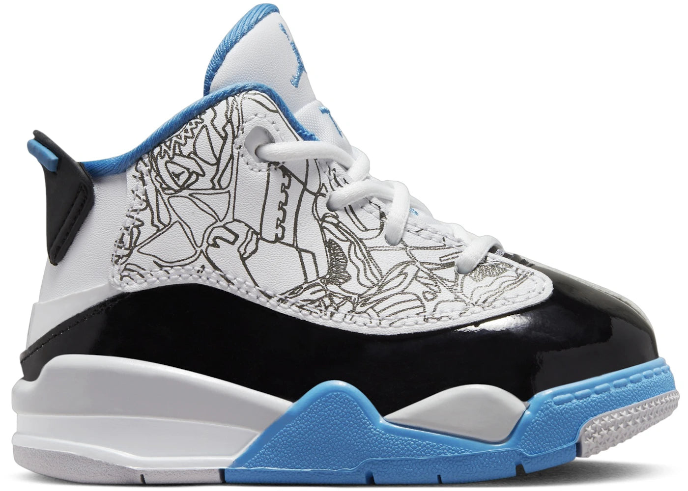 Jordan Dub Zero White Black Neutral Grey University Blue (TD)