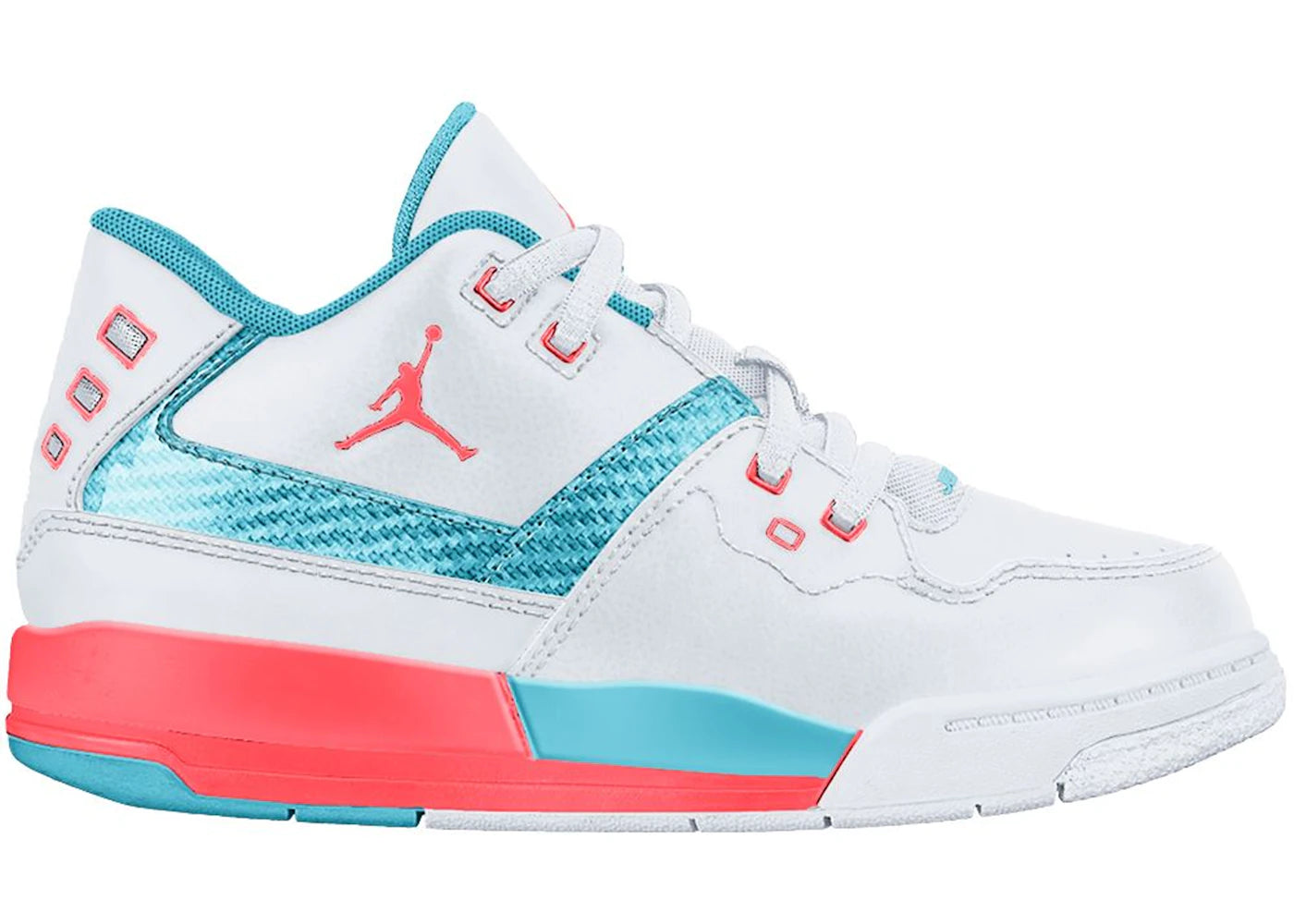 Jordan Flight 23 White Hot Lava Tide Pool Blue (PS)