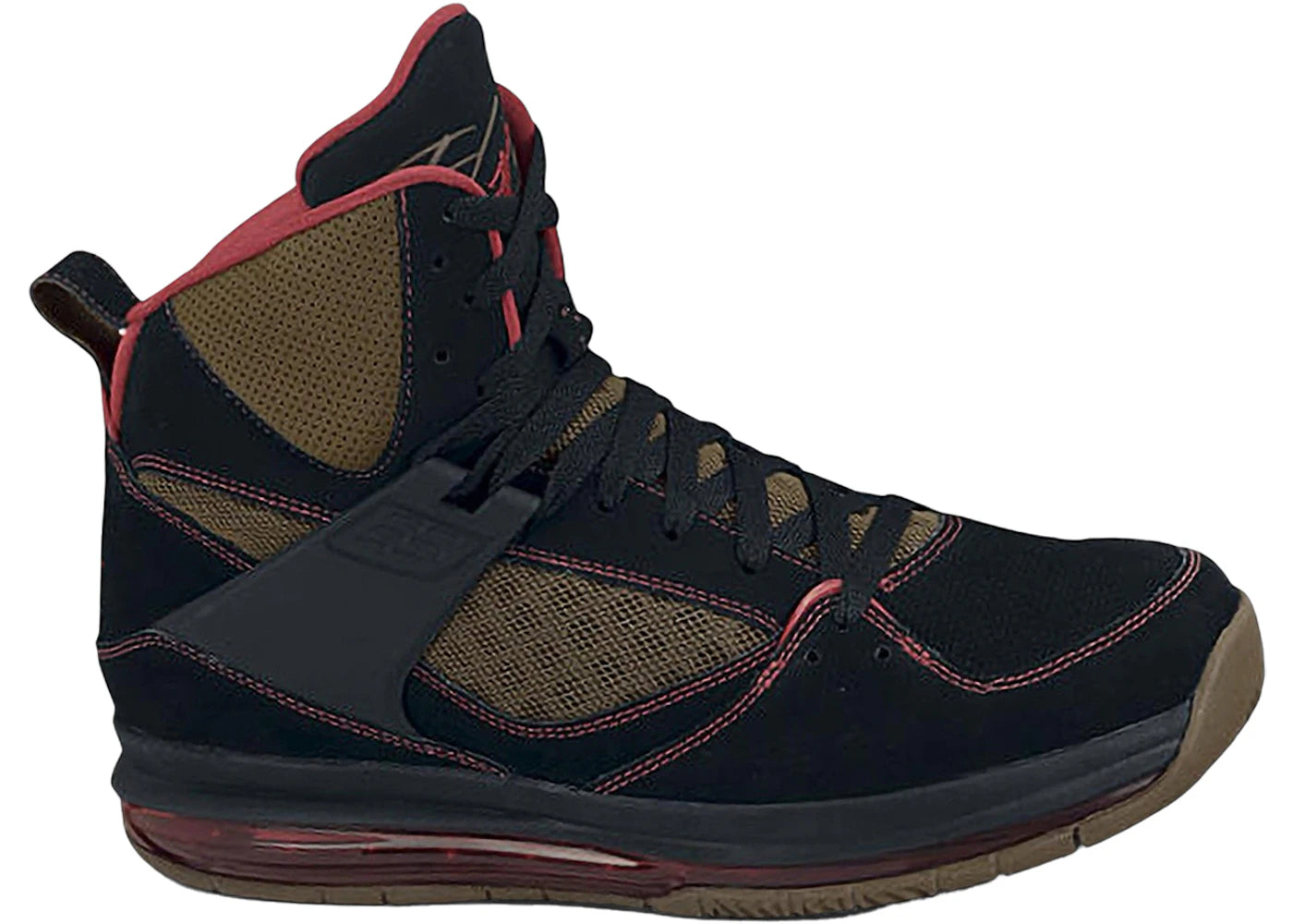 Jordan Flight 45 High Max Black Gym Red Light Olive