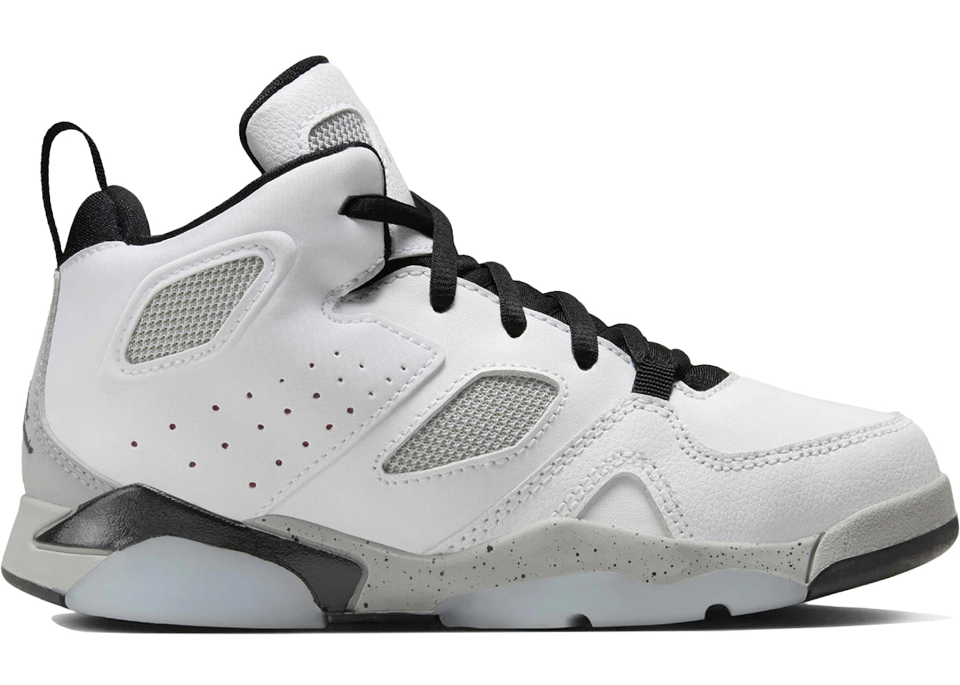 Jordan Flight Club '91 White Black Metallic Silver Gym Red (PS)