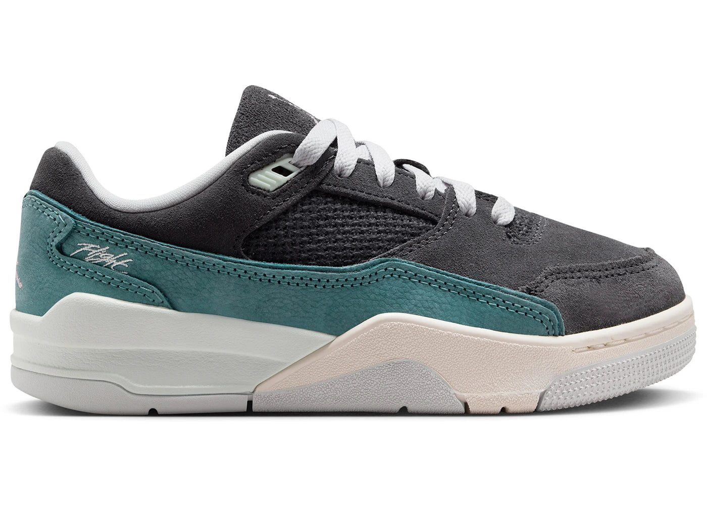 Jordan Flight Court Anthracite Iris Whisper Barely Green (GS)