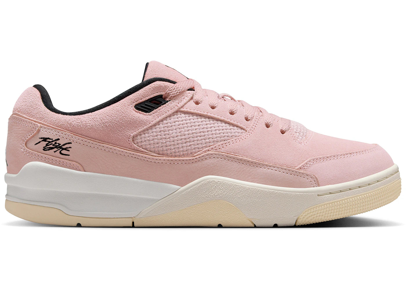 Jordan Flight Court Rust Pink Sail Muslin Black