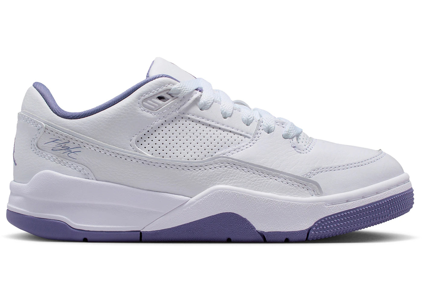 Jordan Flight Court White Dusty Amethyst (GS)