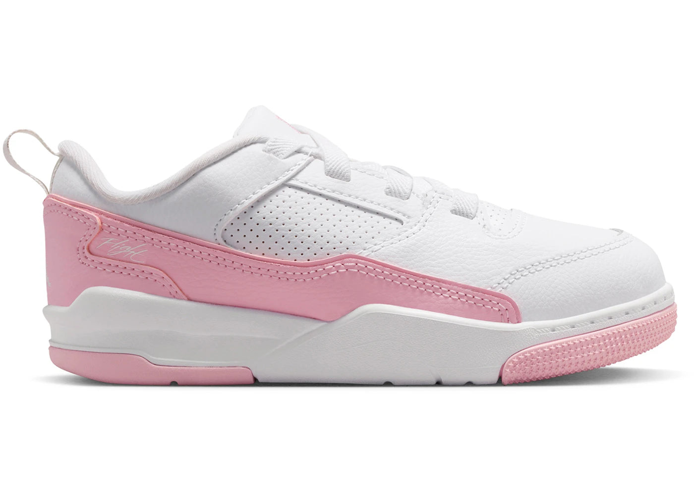 Jordan Flight Court White Medium Soft Pink (PS)