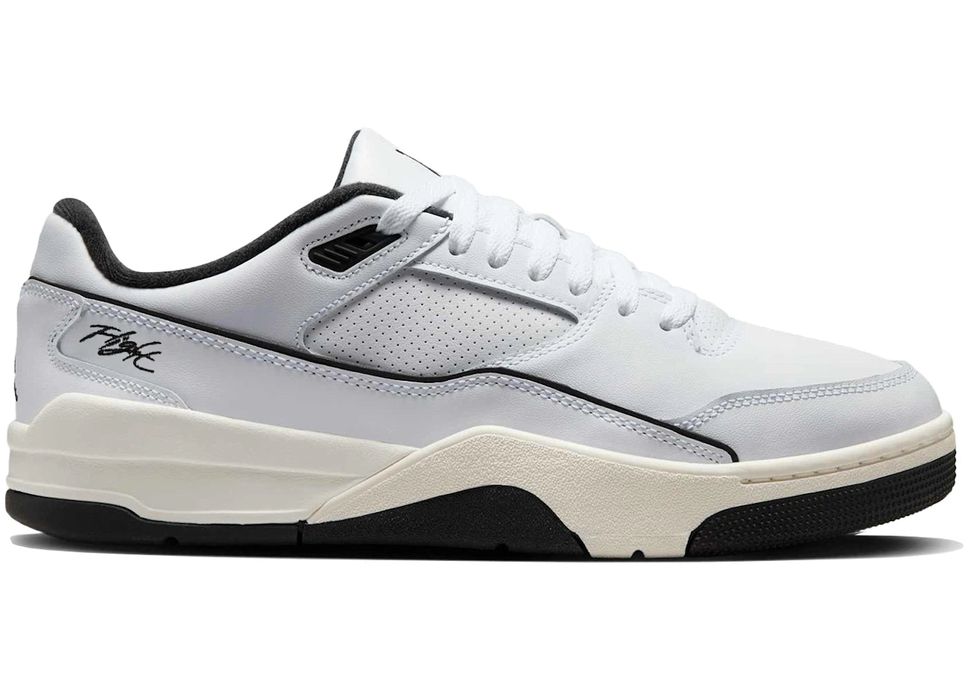 Jordan Flight Court White Sail Black