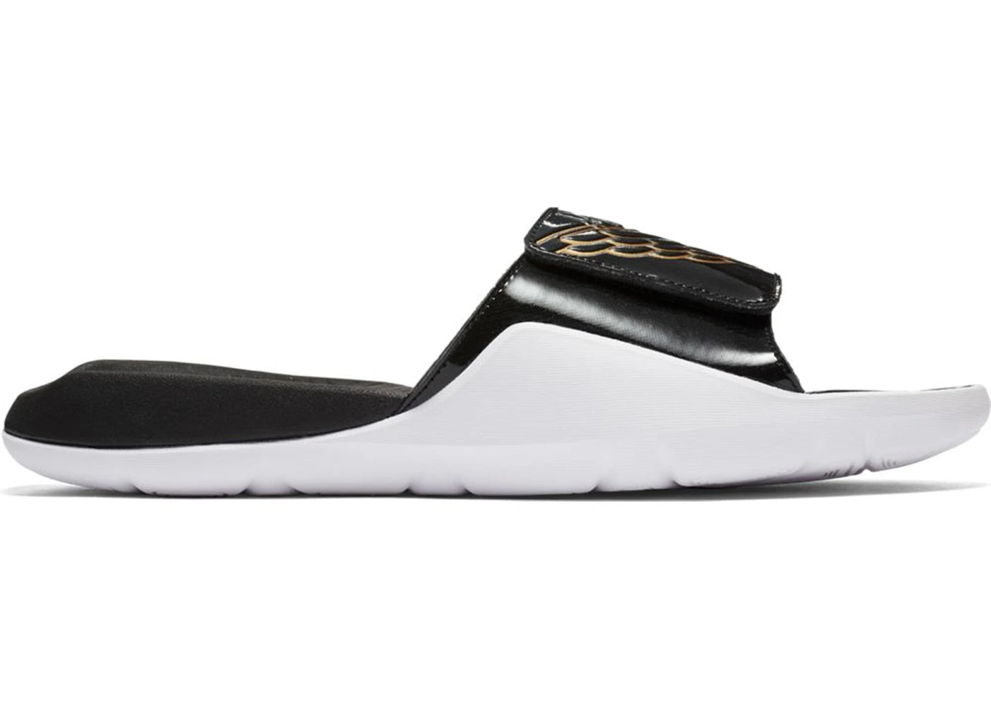 Jordan Hydro 7 Black Metallic Gold White