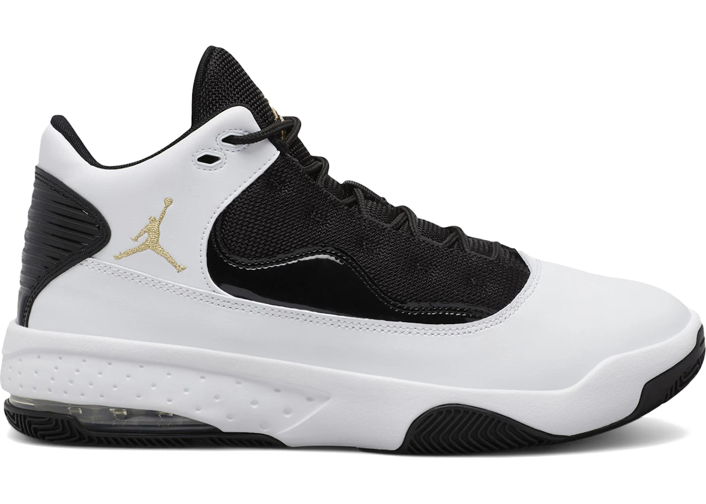 Jordan Max Aura 2 White Black Gold