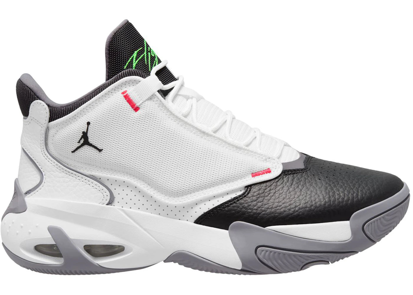 Jordan Max Aura 4 White Black Green Strike