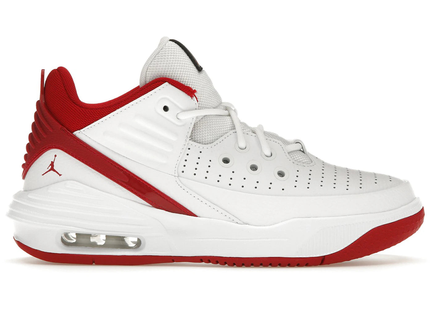 Jordan Max Aura 5 White Black Gym Red (GS)